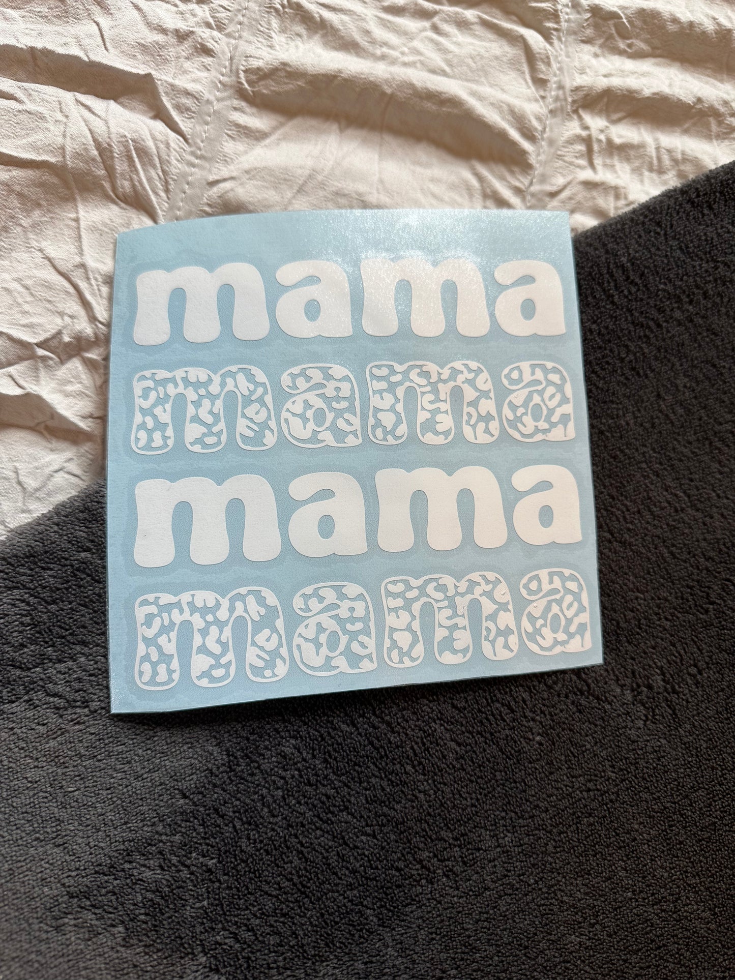 MAMA Cheetah Print Decal | Waterproof | Permanent Vinyl Decal